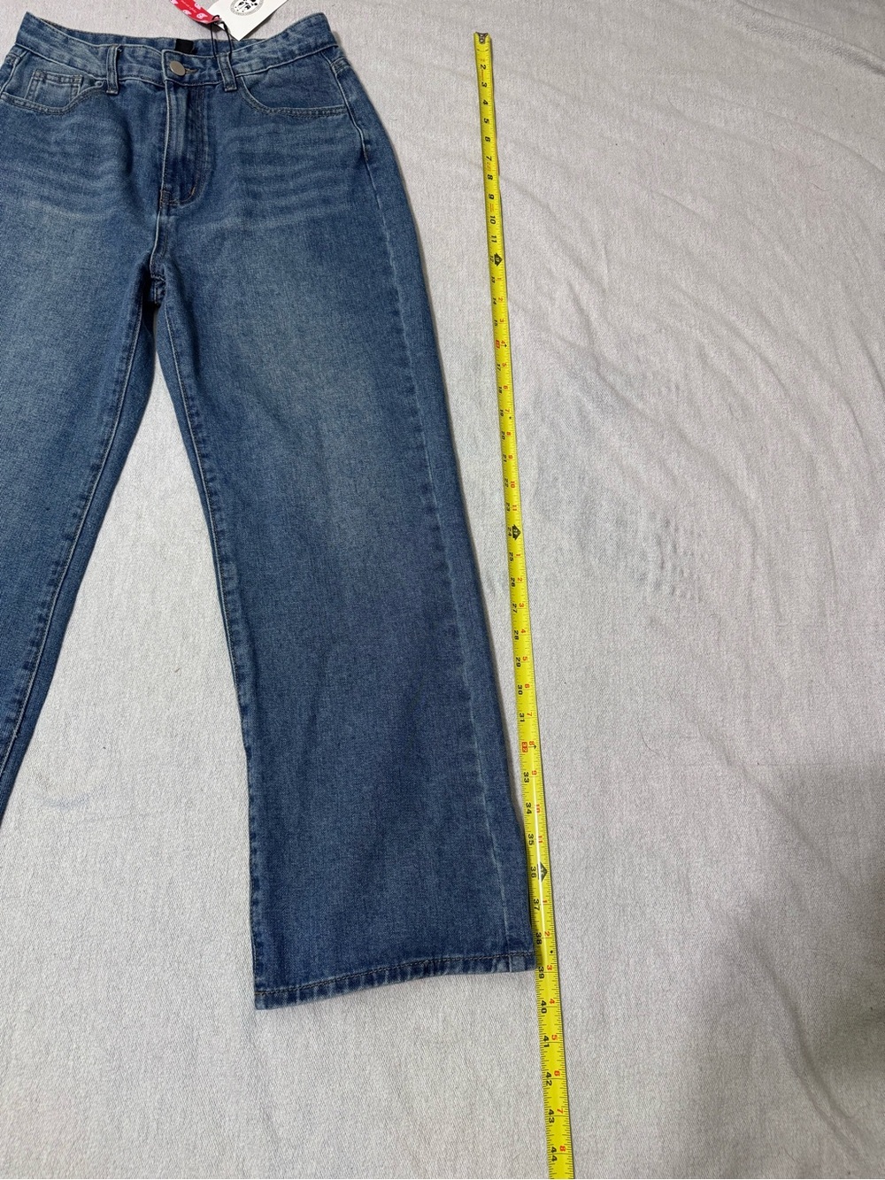 Cider Straight-Leg Jeans in Mid Blue Wash